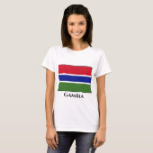 Gambia Flag T-shirt (Voorkant volledig)