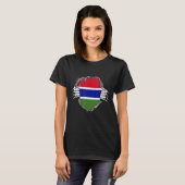 Gambia Flag T-shirt (Voorkant volledig)