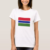 Gambia Flag T-shirt (Voorkant)