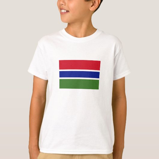 Gambia Flag T-shirt (Voorkant)