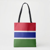 Gambia Flag Tote Bag (Voorkant)