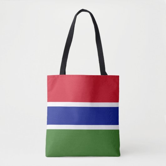 Gambia Flag Tote Bag (Voorkant)