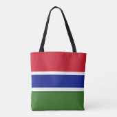 Gambia Flag Tote Bag (Achterkant)
