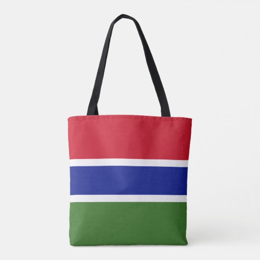 Gambia Flag Tote Bag (Achterkant)