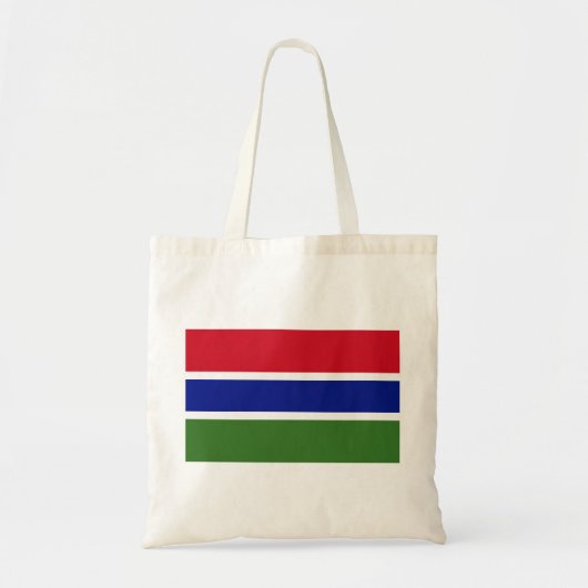 Gambia Flag Tote Bag (Voorkant)