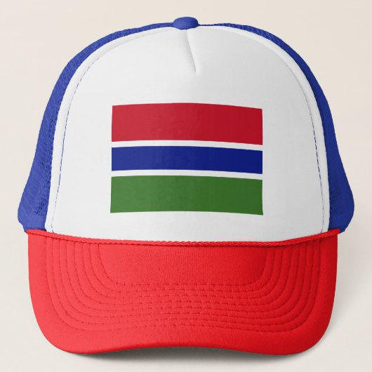 Gambia Flag Trucker Pet (Voorkant)