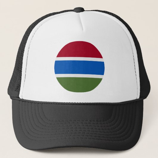 Gambia Flag Trucker Pet (Voorkant)