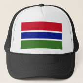 Gambia Flag Trucker Pet (Voorkant)
