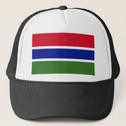Gambia Flag Trucker Pet (Voorkant)