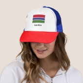 Gambia Flag Trucker Pet (In situ)