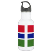 Gambia Flag Waterfles (Achterkant)