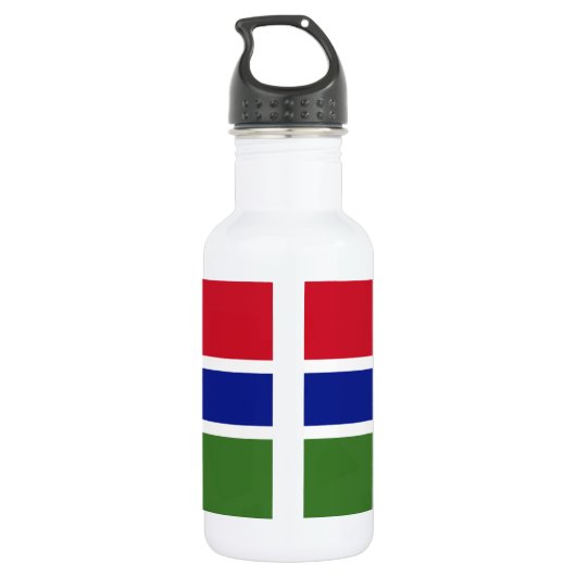 Gambia Flag Waterfles (Achterkant)