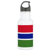 Gambia Flag Waterfles (Voorkant)