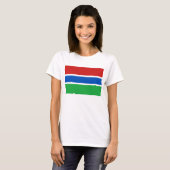 Gambia Flag x Map T-Shirt (Voorkant volledig)