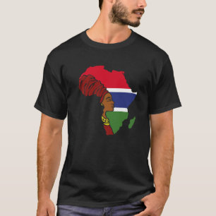 Gambia Gambian Vlag Afrikaans erfgoed Etnische zwa T-shirt