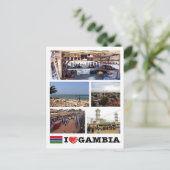 Gambia - I Love - Briefkaart (Staand voorkant)