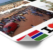 Gambia - I Love - Poster (Hoek)