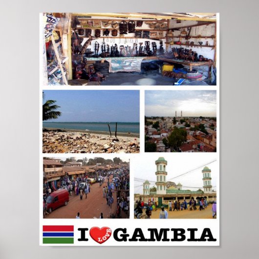 Gambia - I Love - Poster (Voorkant)