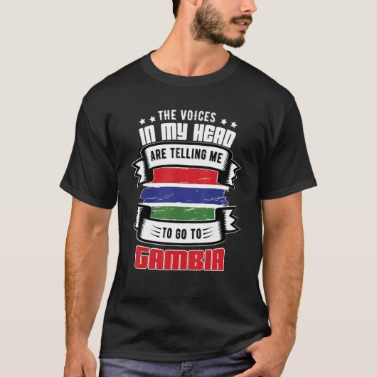 Gambia in mijn hoofd t-shirt (Voorkant)