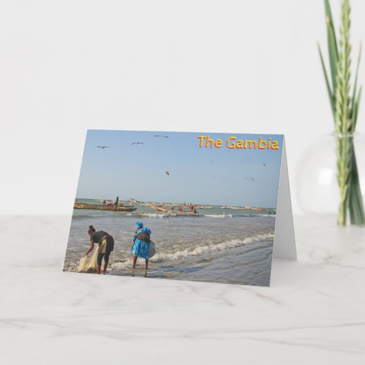 Gambia Kaart (Voorkant)