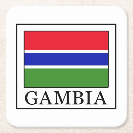 Gambia Kartonnen Onderzetters (Voorkant)