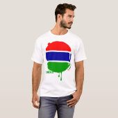 Gambia laat wit vallen t-shirt (Voorkant volledig)