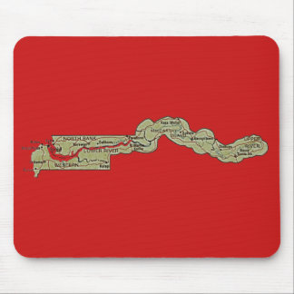 Gambia Map Mousepad Muismat