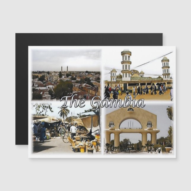 Gambia - Mozaïek - (Voorkant / Achterkant)