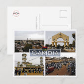 Gambia - Mozaïek - Briefkaart (Voorkant / Achterkant)
