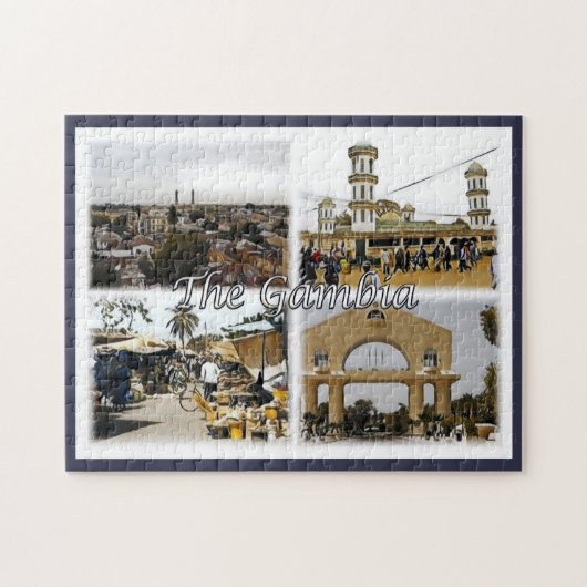 Gambia - Mozaïek - Legpuzzel (Horizontaal)