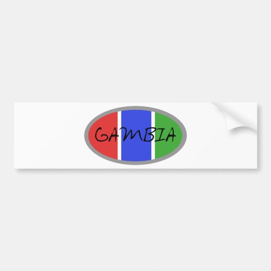 Gambia Products!! Bumpersticker (Voorkant)