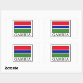 Gambia Rechthoekige Sticker (Vel)