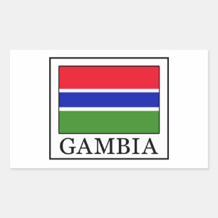 Gambia Rechthoekige Sticker