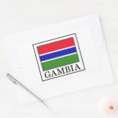 Gambia Rechthoekige Sticker (Envelop)