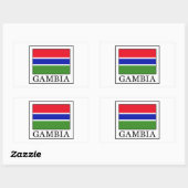 Gambia Rechthoekige Sticker (Vel)