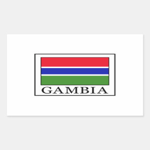 Gambia Rechthoekige Sticker