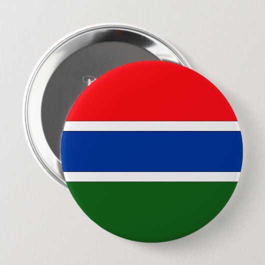 Gambia Ronde Button 4,0 Cm (Voorkant /achterkant)
