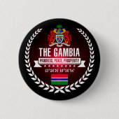 Gambia Ronde Button 5,7 Cm (Voorkant)