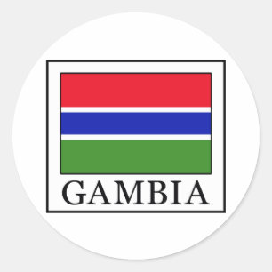 Gambia Ronde Sticker