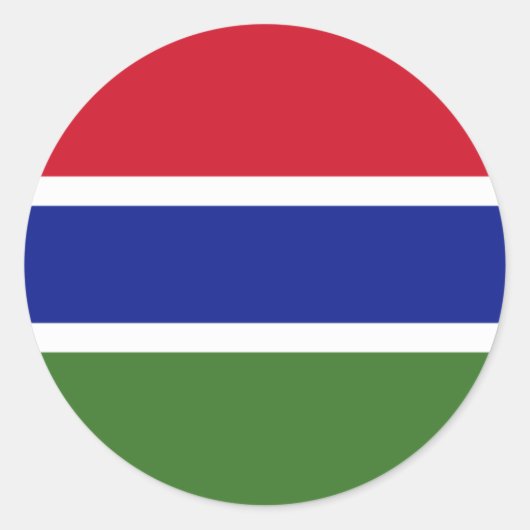 gambia ronde sticker (Voorkant)