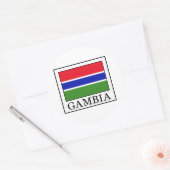 Gambia Ronde Sticker (Envelop)