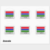 Gambia Ronde Sticker (Vel)