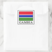 Gambia Ronde Sticker (Tas)
