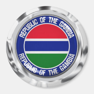 Gambia Round Emblem Magneet