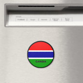 Gambia Roundel kwaliteitsvlag Magneet (Insitu (Vaatwasser))