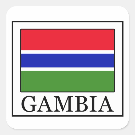 Gambia sticker (Voorkant)