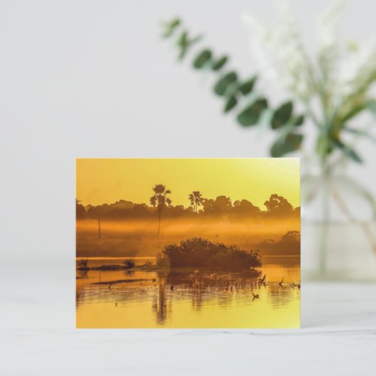 Gambia Sunrise Briefkaart (Staand voorkant)