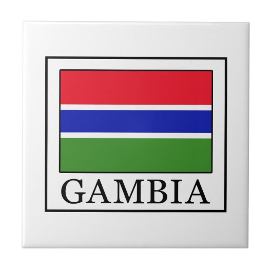 Gambia Tegeltje (Voorkant)