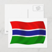Gambia Vlag Ansichtkaart Briefkaart (Voorkant / Achterkant)