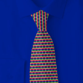 Gambia Vlag Baksteenpatroon Stropdas